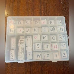Uppercase/Lowercase Letter Tiles